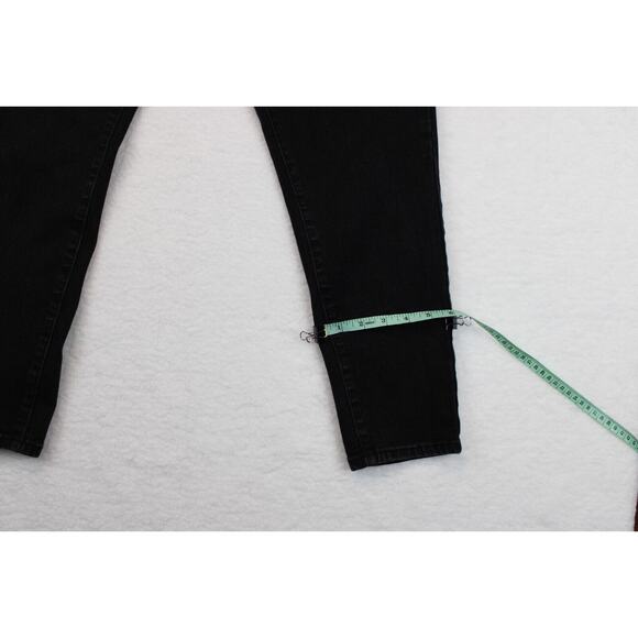 Time and Tru High Rise Skinny Denim Pants Women 18 Petite Black Stretch Jeans - Picture 6 of 11